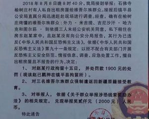 Cen Ping (zhen Ping) İlçe Emniyet Müdürlüğünün Zhao Hakkındaki İdari Ceza Kararı